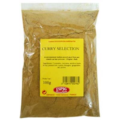 CURRY SELECTION MOULU 100GR X20